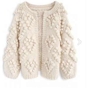 Adorable cream chunky sweater from Chicwish!